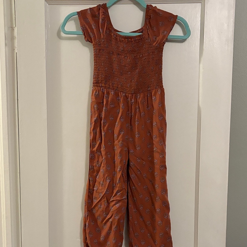 OshKosh B'gosh Burnt Orange Patterned Jumpsuit